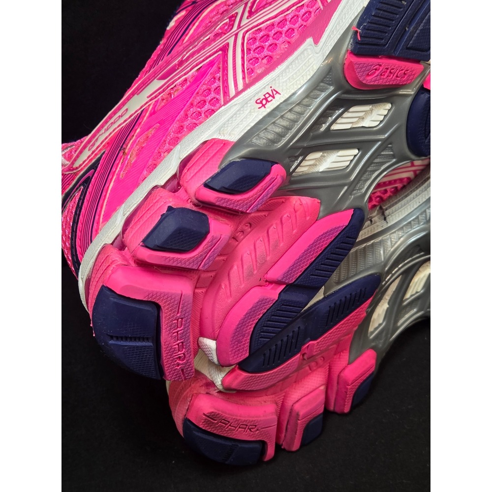 Asics GT-1000 2 Pink Breast Cancer Awareness Running Shoes T3R9N Womens Size 5.5 - Picture 10 of 11